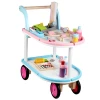 2020 hot style colorful doctor/nurse medical cart wooden toys for kids Amazon hot sale pretend play toys for girls