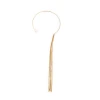 2020 new fashion pearl long tassel necklace open circle necklace gold jewelry