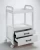 Import 2020 New Product High Quality Best Durability In Stock Delicate White Salon Trolley Cart For Salon For Sale from China