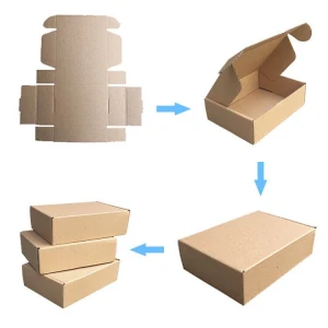 2020 new Recyclable Kraft custom paper cardboard flat small folding paper box