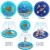 2020 new style inflatable  Rocket spray pad children Outdoor game sprinkler for kids water spray mat inflatable  for sale