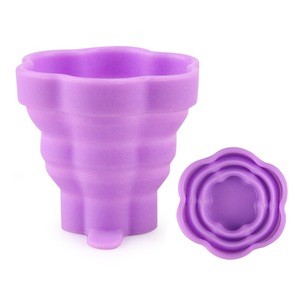 2020 Outdoor Drinking Soft Menstrual Cup Collapsible Baby Silicone High Temperature Folding Sterilizer Cups