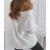 Import 2021 Amazon Hot Sale Casual Sueter Mujer Custom Kniwear V-neck Off Shoulder Chunky Womens Loose Pullover Sweater from China