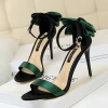 2021 New Arrival Women Pointed Toe Shoes Height Increasing Casual Heels Sexy Heels Pumps Satin Ladies Shoes
