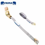 25mm/5m/1000daN Polyester Ratchet Tie Down Webbing Strap with 2pcs Double J Hooks