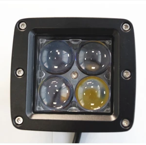 2x2 4x4 car accessories 12V 2.5inch Mini Square 12W work light , small bike led driving light 4x3W Motorcycle led headlight