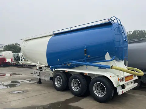 3 Axles 40cbm Cement Tanker Trailer Bulk Cement Tank Trailers Dry Bulk Cement Semi Trailer