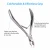 Import 3 Packs Cuticle Cutter Cuticle Nippers Pointed Blade Cuticle Trimmer Stainless Steel Nail Clippers Manicure Tool for Fingernails from Pakistan