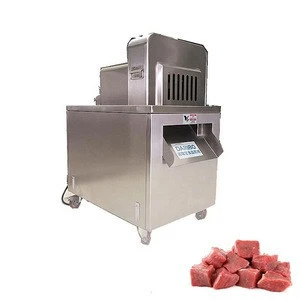 300-500KG/H Frozen Meat with Ribs Cube Cutting Kangaroo Camel Poultry Legs Dicing Machine