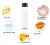 Import 300ml 500ml 1 litre cylinder round juice beverage voss style plastic bottle from China