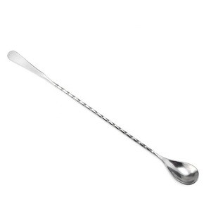 30cm long handle classico stainless steel bar cocktail spoon