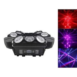 3*3RGBW 9 eyes 9*3W LED Mini Spider Moving Head Laser Lights for Night Club  Disco KTV etc