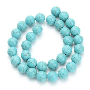 3/4/6/810/12/14/16 mm Round stone jewelry finding Beads Loose Turquoise beads
