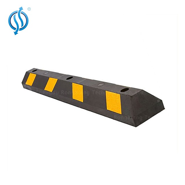36&quot; Durable Rubber Vehicle Parking Lot Target Stoppers Parking Curbs for Vehicles Truck Driveway Protect Pumpers From Cars Vans