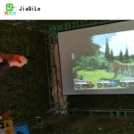 3d projection system childrens playground small playground equipment indoor video game interactive projection shooting game