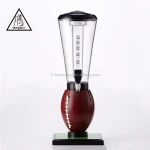 3L plastic America football base beer/beverage/liquor dispenser machine