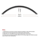 4 Pcs Universal Car Fender Flares Arch Wheel Eyebrow Auto Mudguard Lip Body Kit Eyebrow Protector Cover Mud Guard