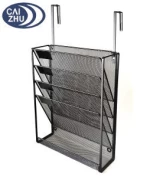 4 Slots and 1 Compartment Hanging Organizer Cubical File Holder Wall Mount Storage Office Cubical Accessories