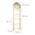 Import 4-Tier Bamboo Towel Rack Leaning Bathroom Ladder Shelf with Mirror from China