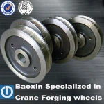42crmo forged wheel for gantry crane in 2015