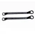Import #45carbon steel Manufacturer Customized Double Offset Ring Wrench Spanner from China