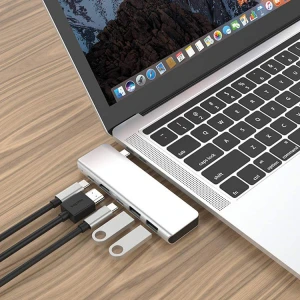 5 in 1 USB-C 3.0 Fast Speed Type-c HUB Adapter with PD Charge Function for Mac