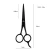Import 5 Inch professional stainless steel beauty scissor precise sharp moustaches & beard scissors in black from China