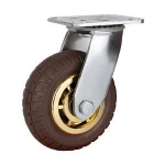 5Inch Pneumatic Polyurethane Threaded 5 Inch Rubber Wheel Castor
