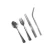 Import 5pcs/set Teaspoon Spoon Fork Knife Curved Straw Utensils Set silverware cutlery  flatware set stainless steel from China