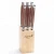 Import 6 Piece Olive Wood Steak Knife Set Sharp Serrated Blade knives  With Laguiole Style Olive Wood Handles from China