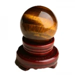 60Mm Size Natural Tumbled Tiger Eye Stone Crafts Sculpture Crystal Ball Terp Balls Quartz