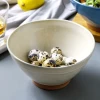 7-inch ceramic bowl with large mouth European style fruit salad bowl Fashionable ceramic noodle bowl