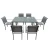 Import 7 Piece Best deals patio garden furniture table and chairs outdoor dinning set from China