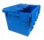 Import 70L Green Plastic Moving Crate Plastic Crate from China