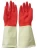 80g household latex glove bicolor waterproof latex kitchen cleaning heat resistant food grade rubber glove