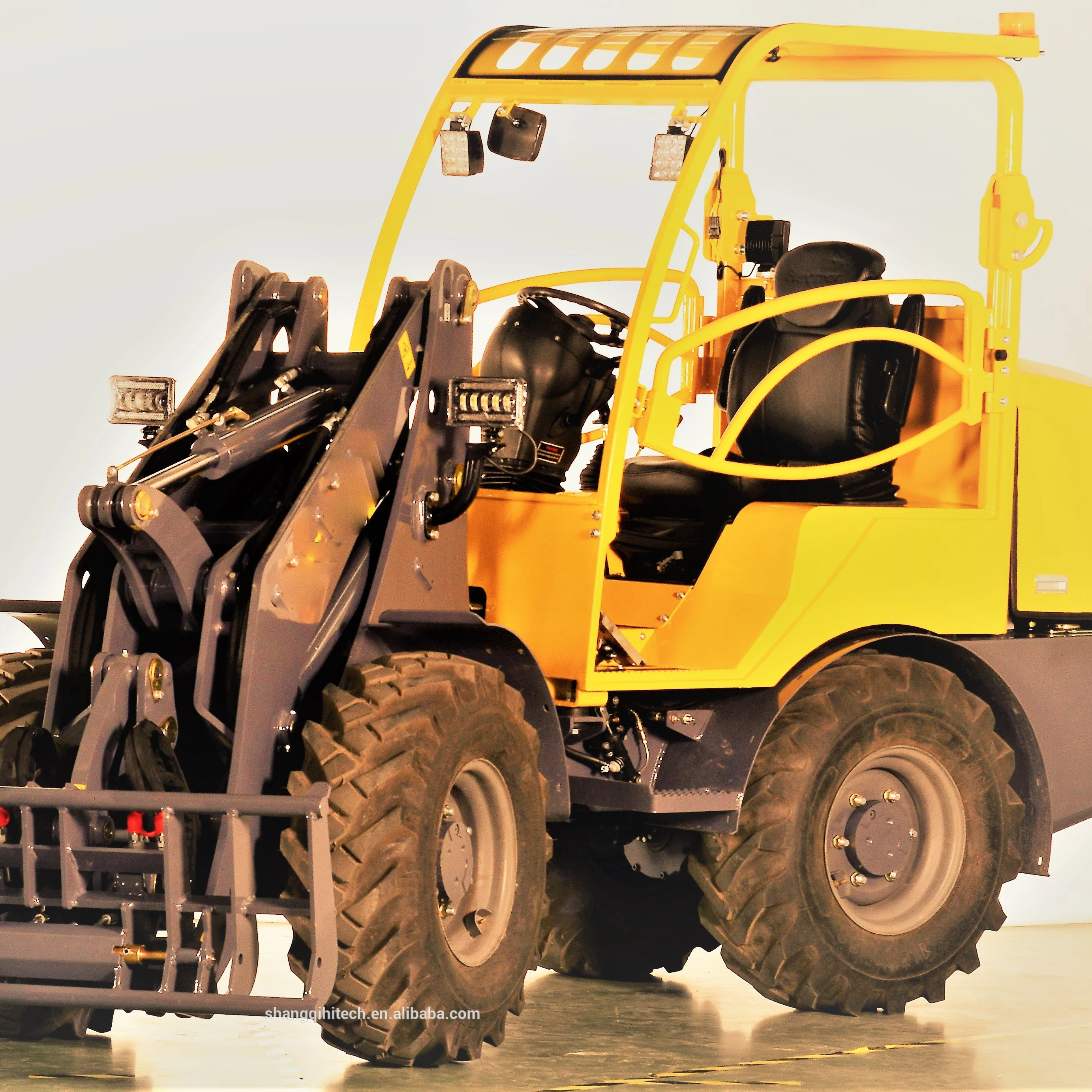 850 Mini Wheel Loader Lower Price Unique Cylinder Imported Kubote Engine Parts Sales Agriculture Color Support Type