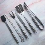 9PCS BBQ Grill Accessories Tools Set, Stainless Steel Grilling Kit with Oxford Cloth Case for Camping,Kitchen, Barbecue Utensil