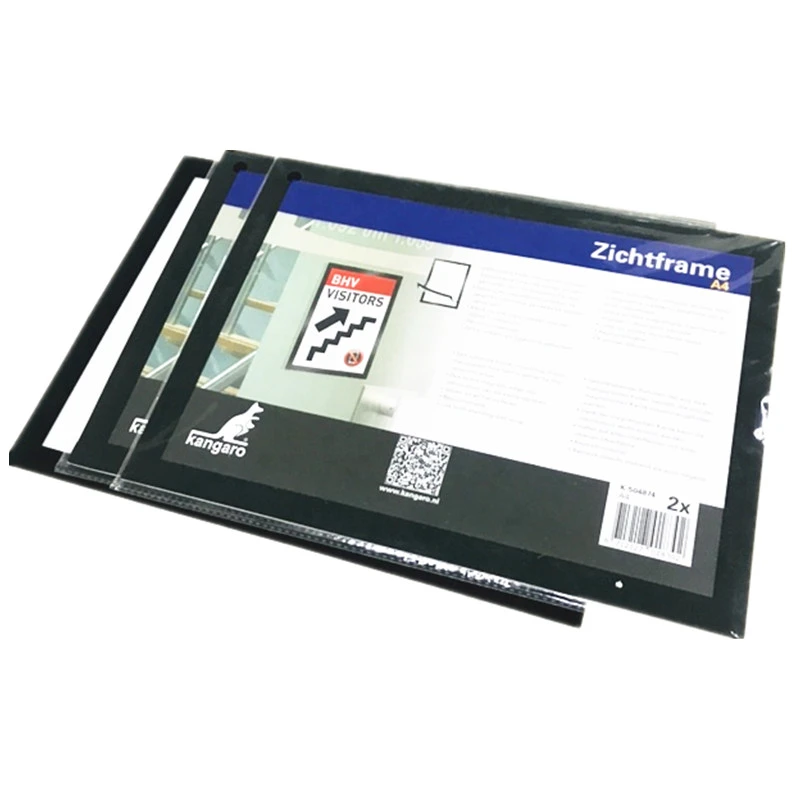 A3/A4/A5/A6 Self-adhesive Magnetic Display Frame Plastic CMYK Customized 4C Printing Customer Designs Glass/show Window Use HZXT