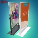 A4 acrylic metal base Wheel Weights store display Tuning Brake Systems poster stand High-altitude Operation Truck sign holder