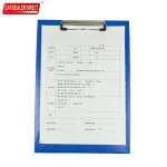 A4 clipboard aluminum clipboard with storage black clipboard