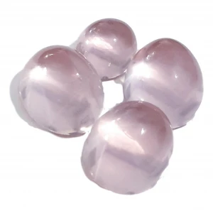 AAA transparent oval cabochon rose quartz gemstone