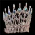 Import AB stones Pageant Crown Rhinestone Beauty Crystal Tiara Scepter set from China