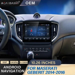 ACARDASH 10.5" Android 13 Radio Stereo Car DVD Player For Maserati Ghibli GPS Multimedia Touch IPS Screen Wireless Carplay