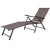 Import Adjustable Lounger Outdoor Folding Chaise Lounge Chair Patio Furniture Pool New With Pillow from China