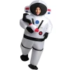 Adult Deep Space NASA White Astronaut Cosplay Blow-up Halloween Carnival Party Inflatable Costume