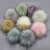 Import Adult Size 14 CM 16CM 18CM Natural Brown Grey White  Faux Fur Pom Poms With Press Button Detachable Top Quality Easy Sew On from China