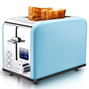 AEVO Kitchen Cooking Appliances Toaster Muffins Stainless Steel Retro 2-slot 2-slice Browning Power Sets
