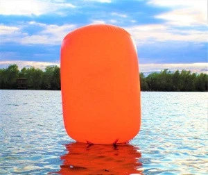 Air sealed  inflatable  sphere barrier,Rectangle Buoys,inflatable cube buoys for lake and beach advertising