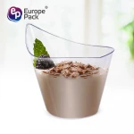 Amazon 2020 customized disposable PS plastic 200ml dessert yogurt smoothie cup