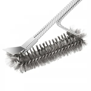 Amazon hot sale Stainless steel Barbecue bbq accessories Brush BBQ cleaning grill brush and scraper